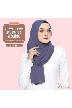 Pleated shawl - Ash grey
